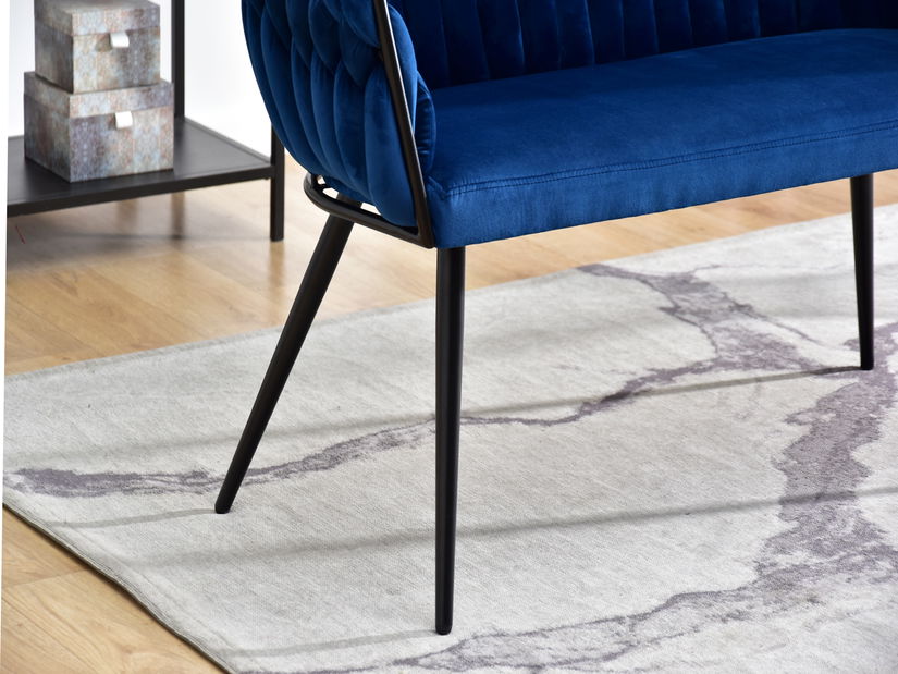 Pohovka dvojsedačka Radio (čierna)