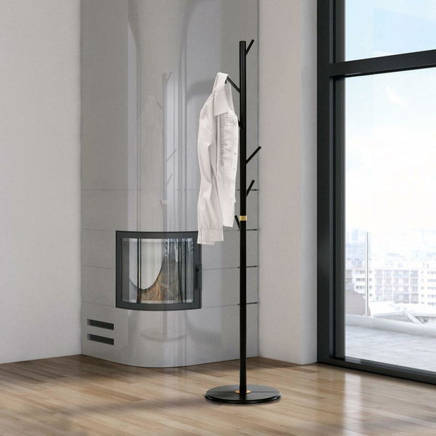 Vešiak Demonios (čierna + zlatá)