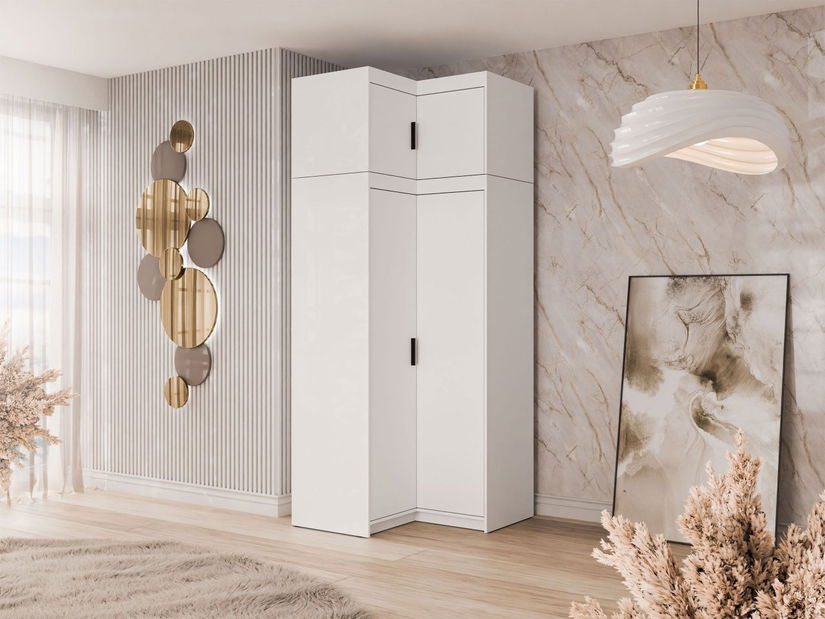Šatníková skriňa Milica (biela)