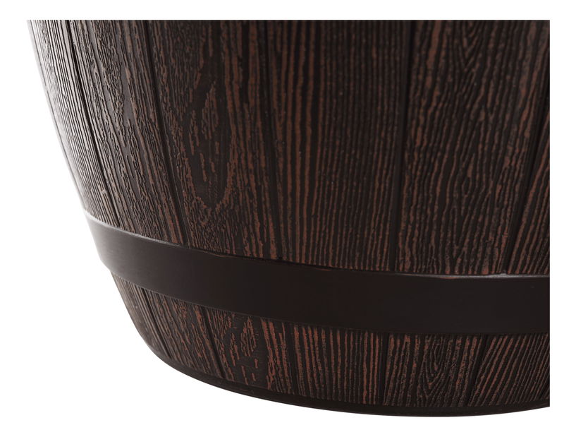 Plastový kvetináč Montreal Typ 1 (hnedý + vzor drevo)
