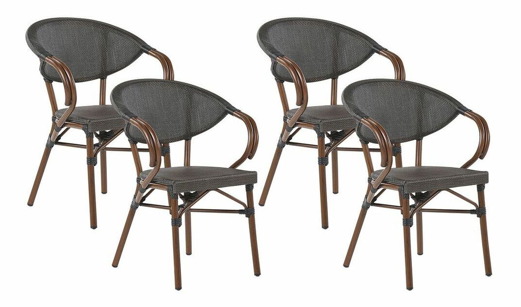 Set vrtnih stolica (4 kom.) Carlene (siva)