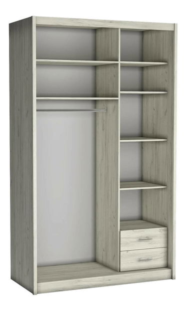 Dulap de haine Karoly (craft alb) 