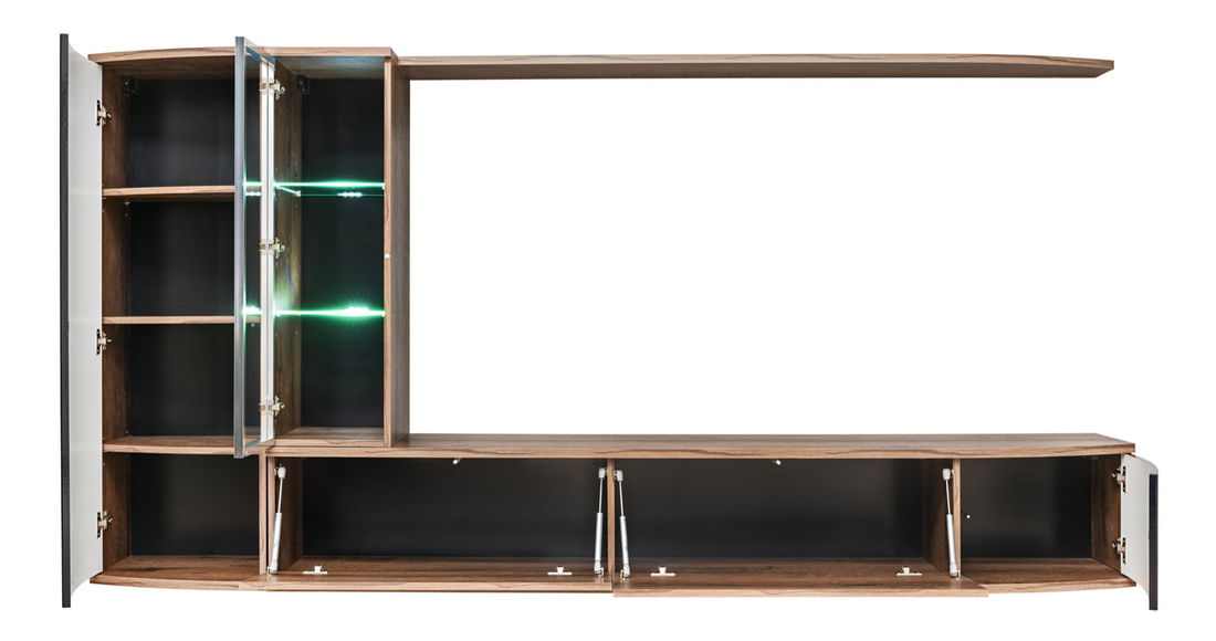 Obývacia stena Derek 20 DMS DK (dub monastyr + čierna)