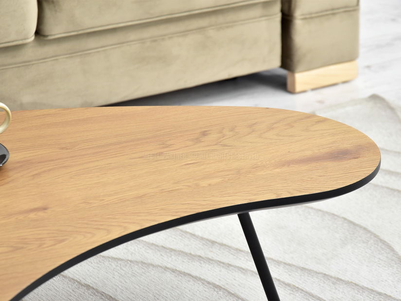 Dohányzóasztal Sirius (tölgy + fekete)