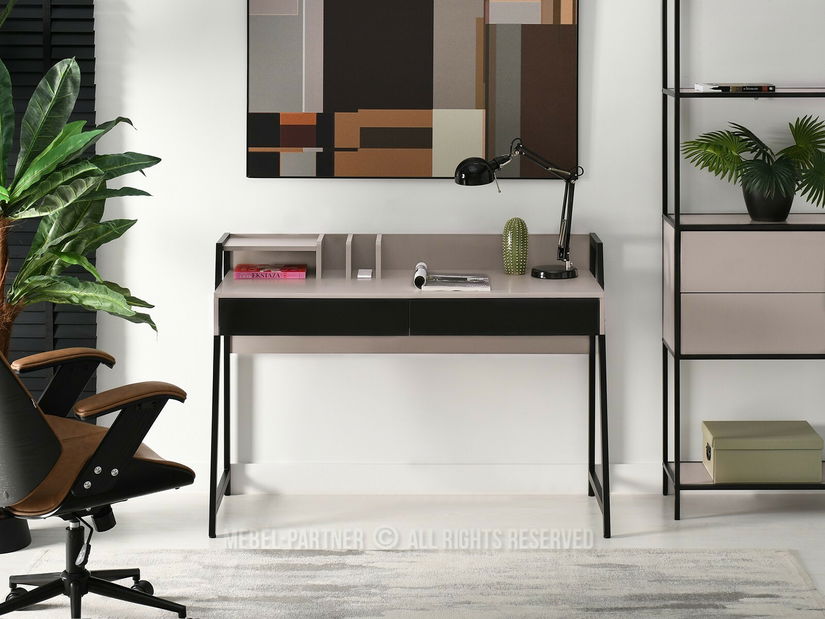 Masă PC Richiel (bej + negru)