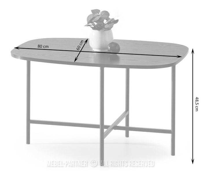 Măsuță de cafea Bomberos (negru)