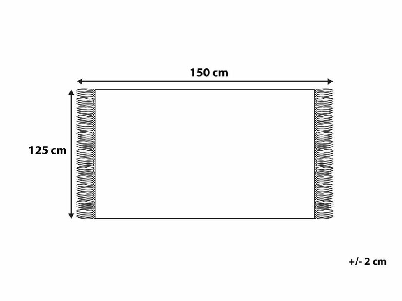 Deka 150x125 cm NAVIRA (textil) (sivá)