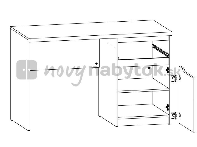 PC stolík BRW July BIU/120 *výpredaj
