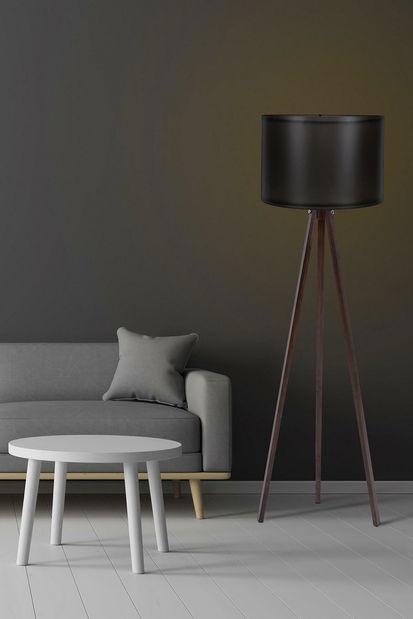 Stojanová lampa Farnesia 1 (čierna + orech)