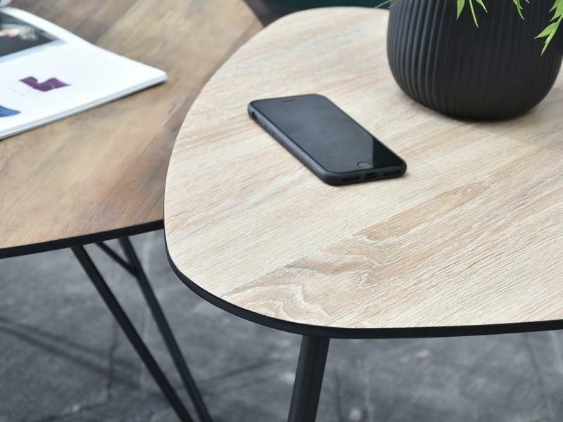 Konferenčný stolík Petal Zest Xl (orech + čierna)