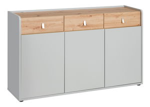 Komoda Voncile 20 ASPG VV SB2 (perlovo sivá + dub artrisan)