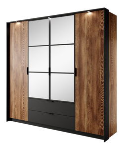 Ormar za garderobu Chollie 220 (kesten + antracit)