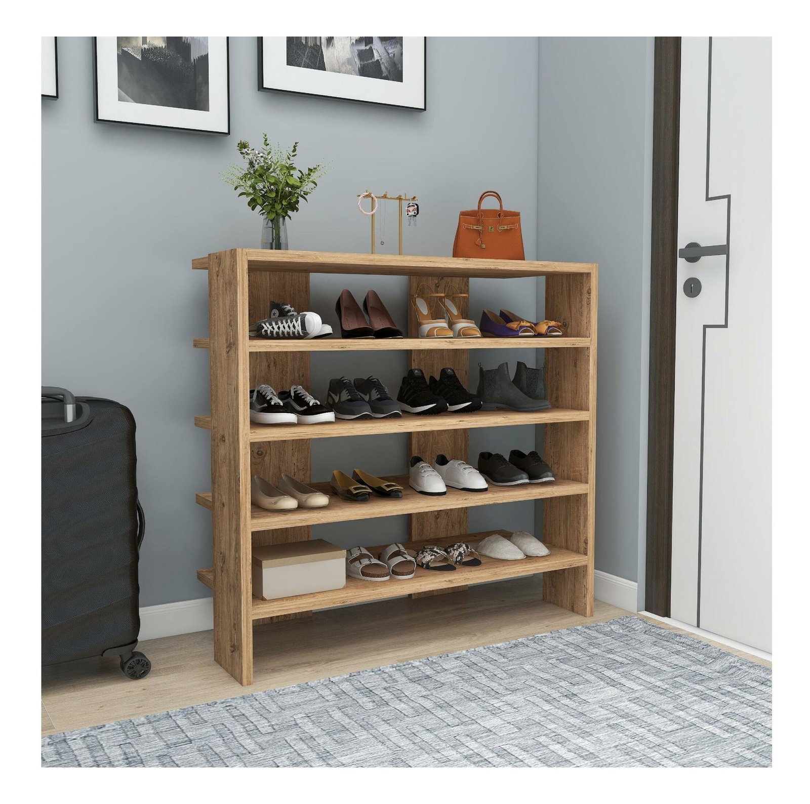 Cipőtároló Dasali (atlanti fenyő)