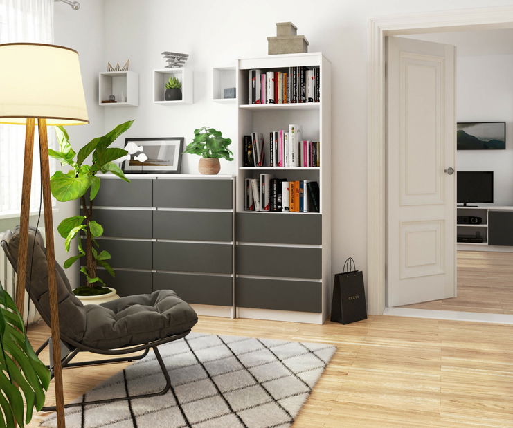 Raft Ravindra (alb + gri)