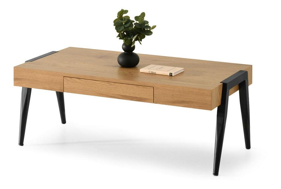 Konferenčný stolík Monton (dub + čierna)