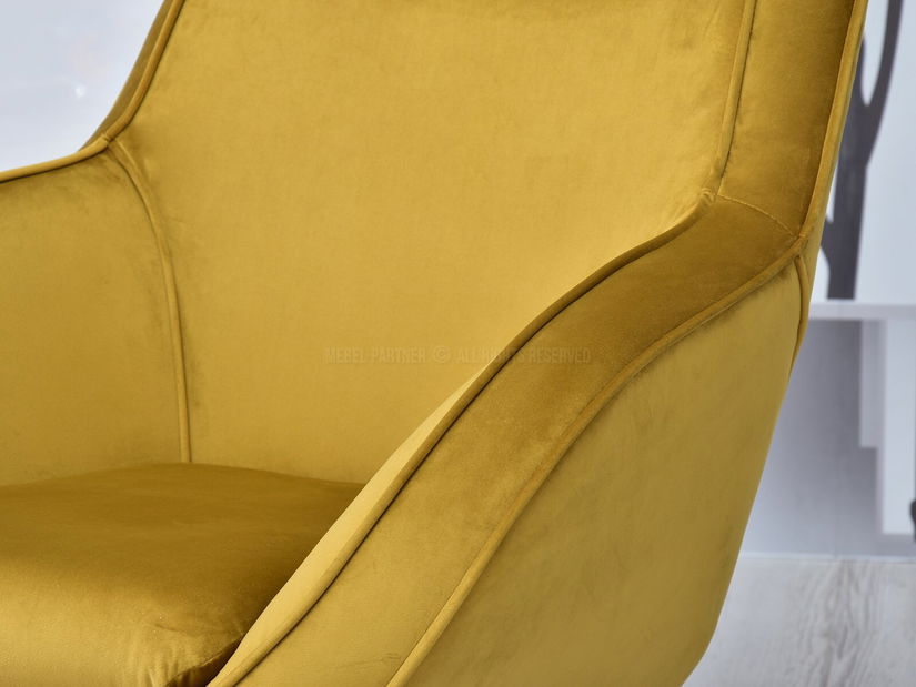 Dizájnos fotel Merch (arany)