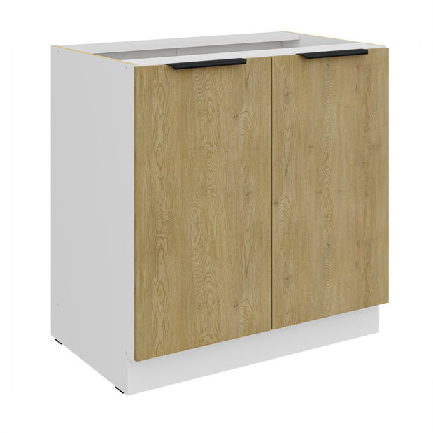 Dolná kuchynská skrinka Carminia 80 D 2F BB (dub cremona + biela)