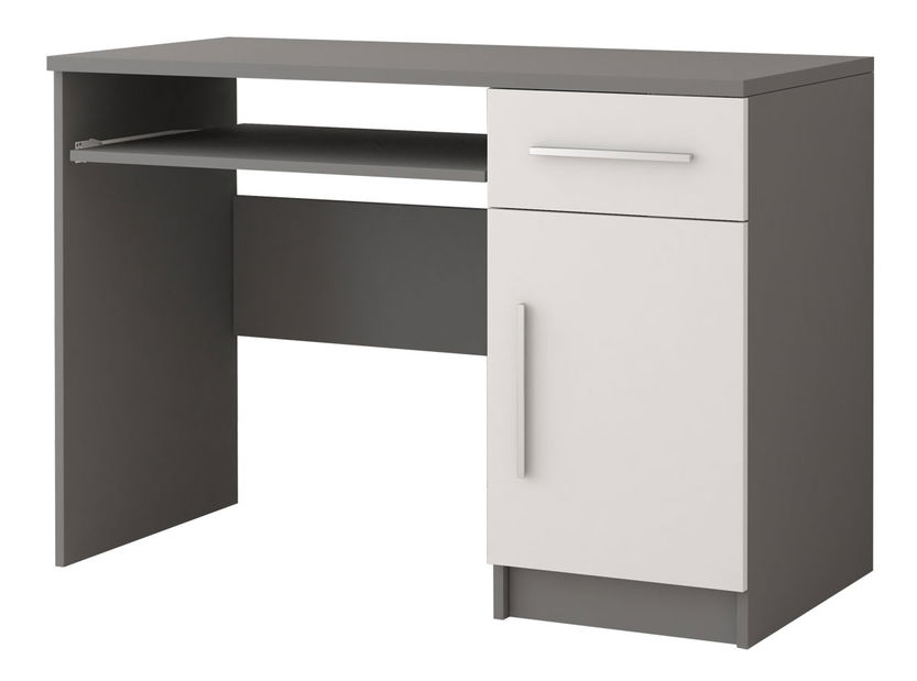Masă PC Oleg II (Alb + gri)