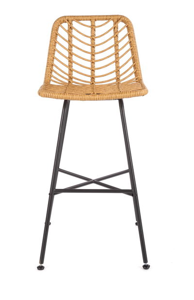 Scaun tip bar Herschel (natural + negru)