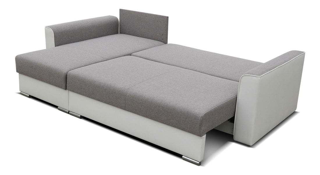 Sarokkanapé Sindar (fehér + szürke) (B)