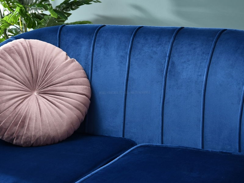 Sofa Etimee S (mornarsko plava + zlatna)
