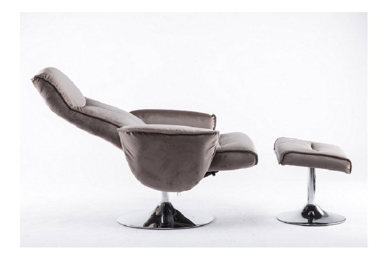 Relaxačné kreslo Lonato (hnedosivá) *výpredaj