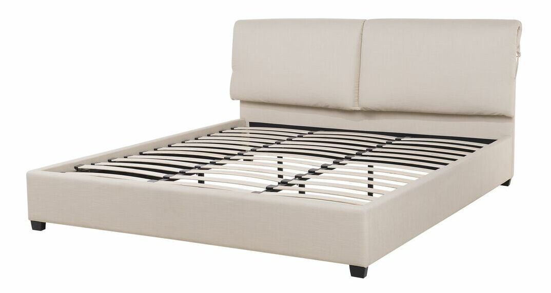 Franciaágy 180 cm BELLA (ágyráccsal) (bézs)