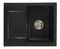 Kuchynský drez Dalgam (čierna + textúra) (bez otvoru pre batériu) (L)