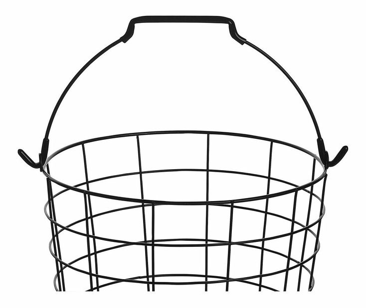 Stojan na drôtený kôš Alzir (čierna)
