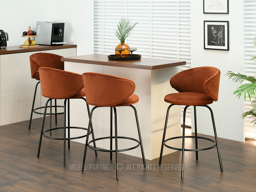 Scaun bar Japassie (negru)