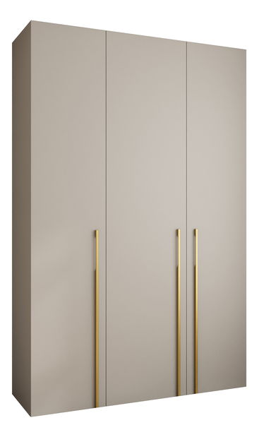 Ormar za garderobu 160 cm Carmela 50-3 (kašmir + zlatna)