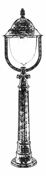 Kültéri állólámpa Atif (barna)