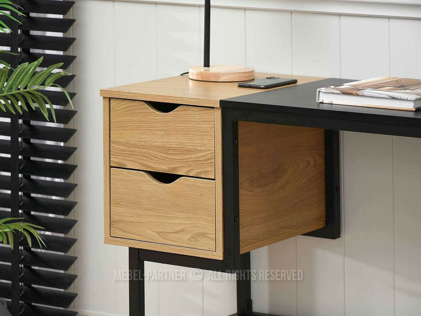 PC stol Loftego (hrast + crna)