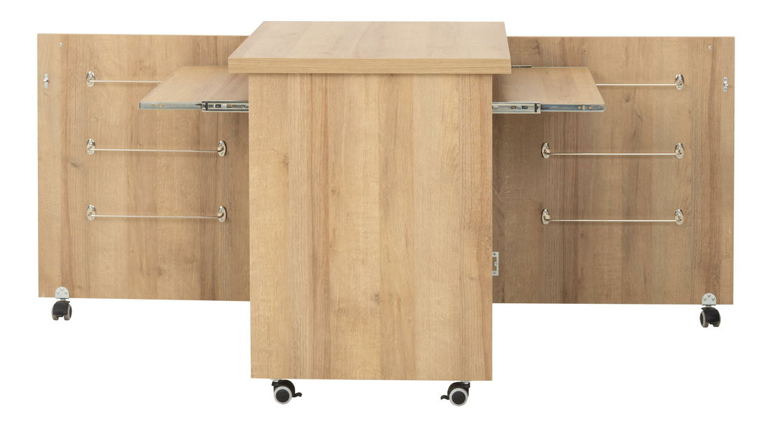 Masă de lucru pe roți Wernalo 1 (stejar riviera)