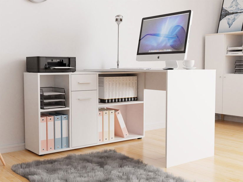 PC stol Deborah (bijela) *outlet moguća oštećenja