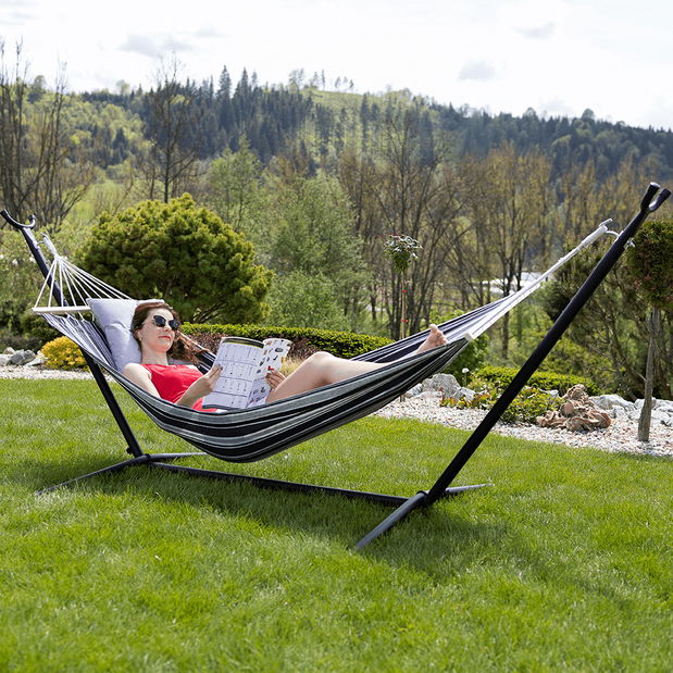 Plasă balansoar Elena (gri + alb)