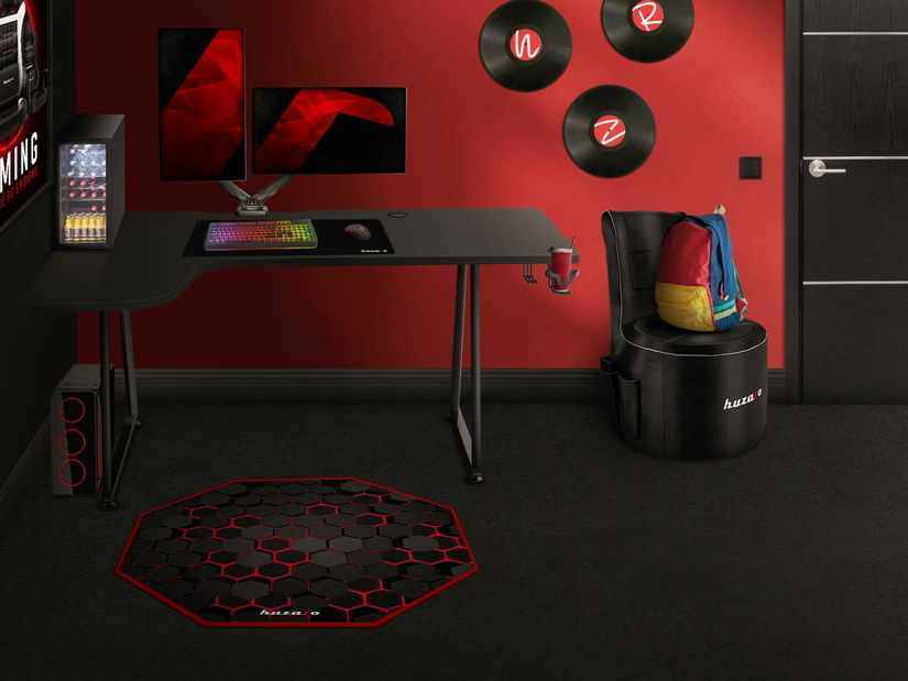 Kutni PC stolić Hyperion 7.7 (crna)