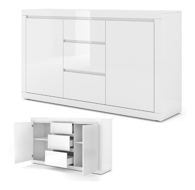 Komoda Belic 3 (bijela sjajna)