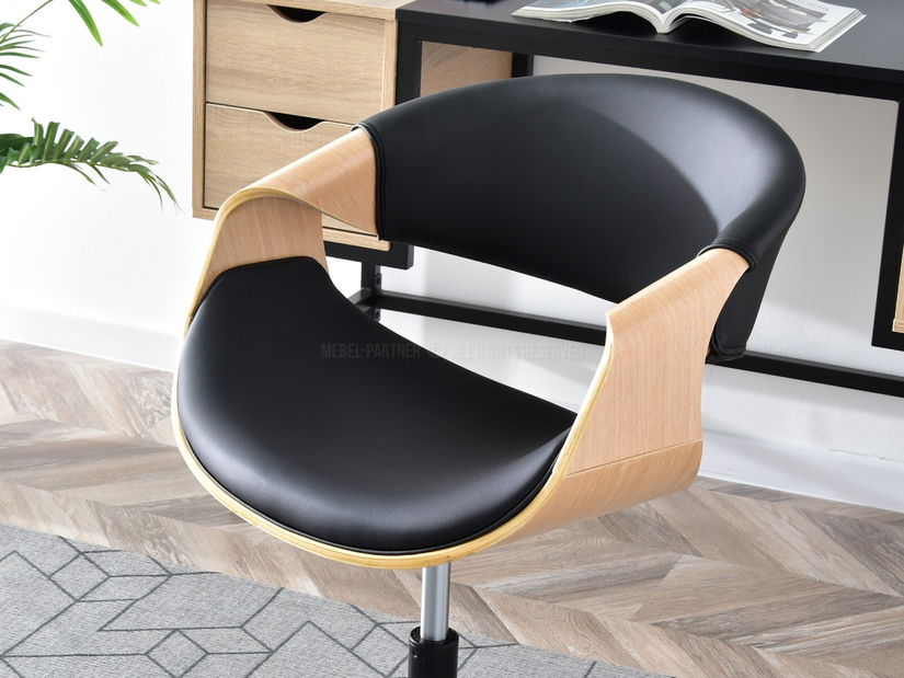 Scaun Rapido (stejar negru + negru)