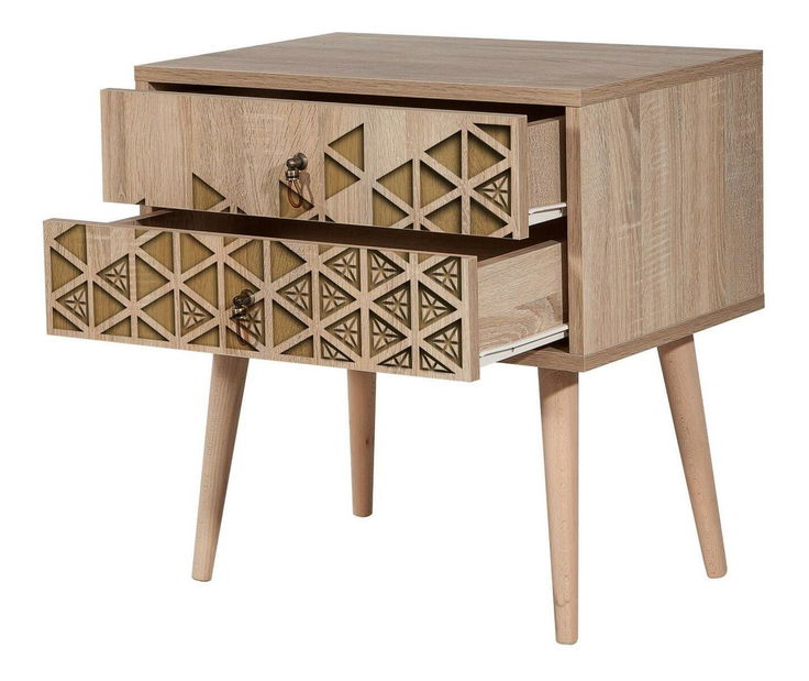 Noćni stolić Sopatu 2 (hrast sonoma)