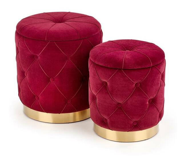 Zsámoly szett 2db. Phillis (bordó)