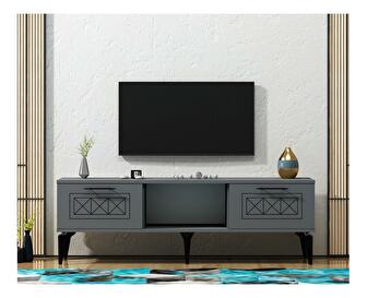 TV asztal/szekrény Lademe 2 (antracit) 