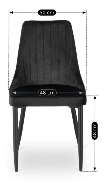 Scaun sufragerie Boquete (negru) 