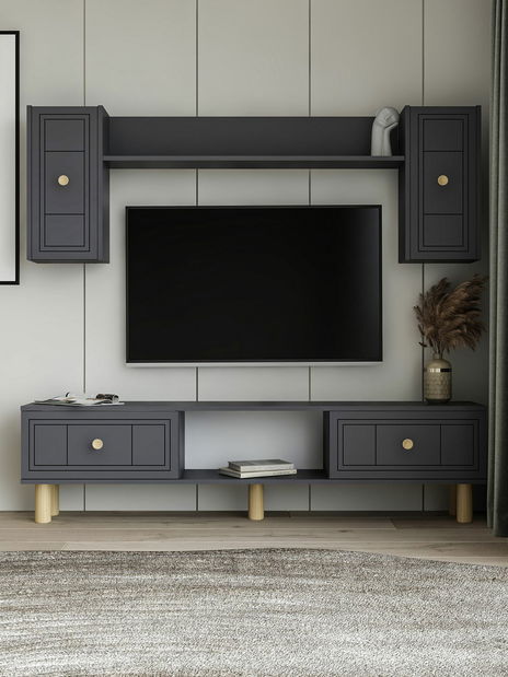 Obývacia stena Darino (antracit)