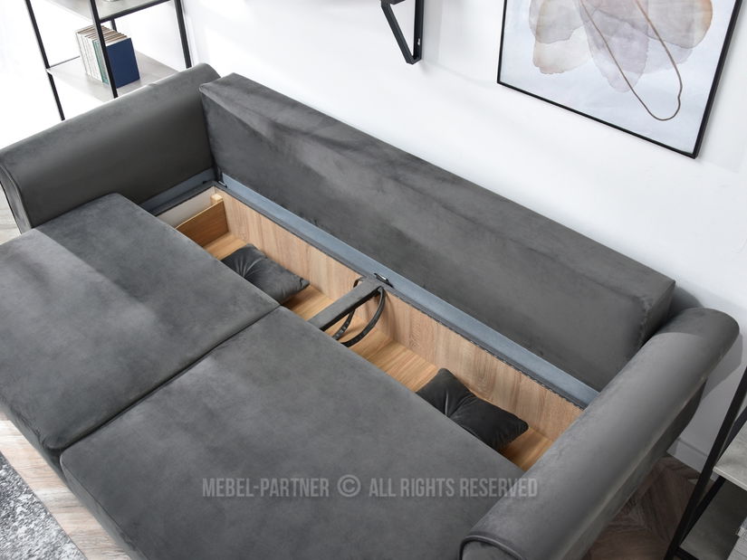 Kétszemélyes kanapé Lirica (fekete)