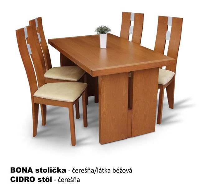 Jedálenská stolička Bonali čerešňa