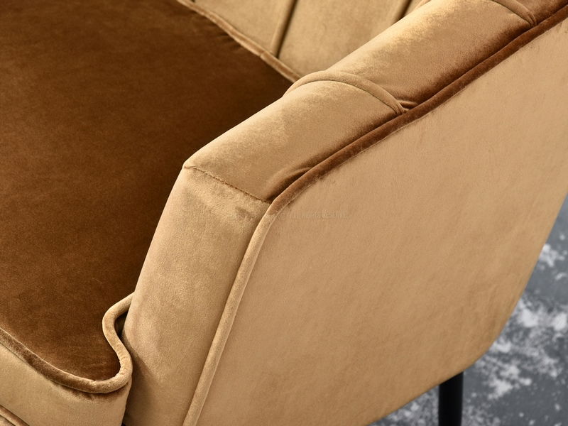 Kreslo Etimee F (zlatá + zlatá)