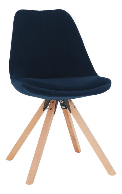 Jedálenská stolička Fra (modrá + buk)