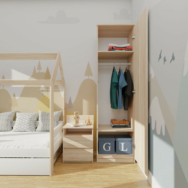 Dulap de haine Musecalo 2 (stejar sonoma)