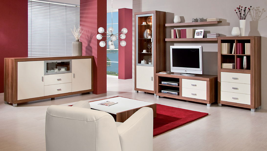 Obývacia stena Decodom Canaria K 80 slivka + vanilka